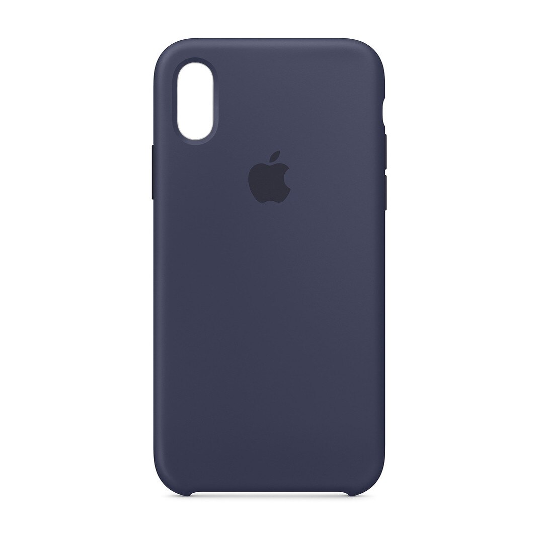 Husa de protectie din silicon pentru iPhone X - Culoare Midnight Blue
