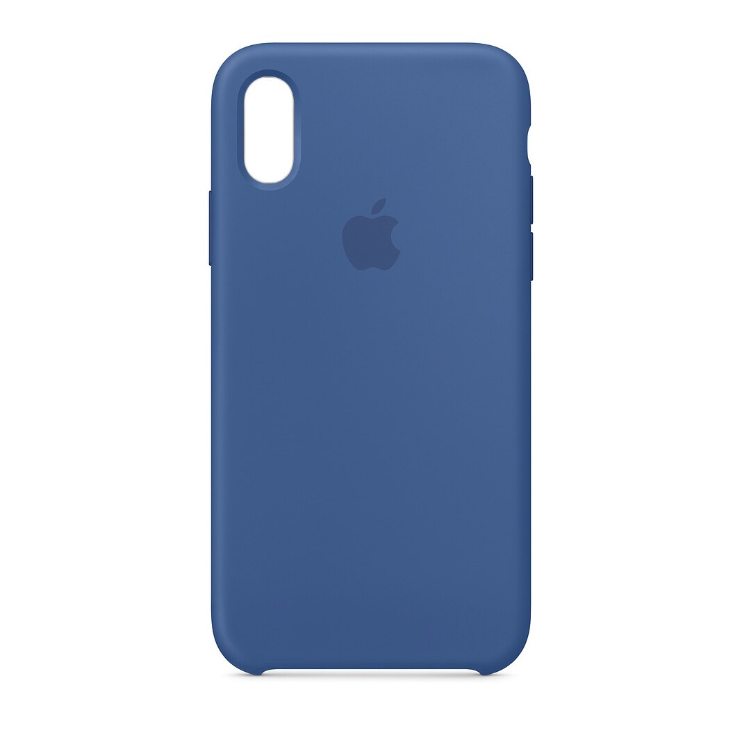 Husa de protectie din silicon pentru iPhone X - Culoare Denim Blue
