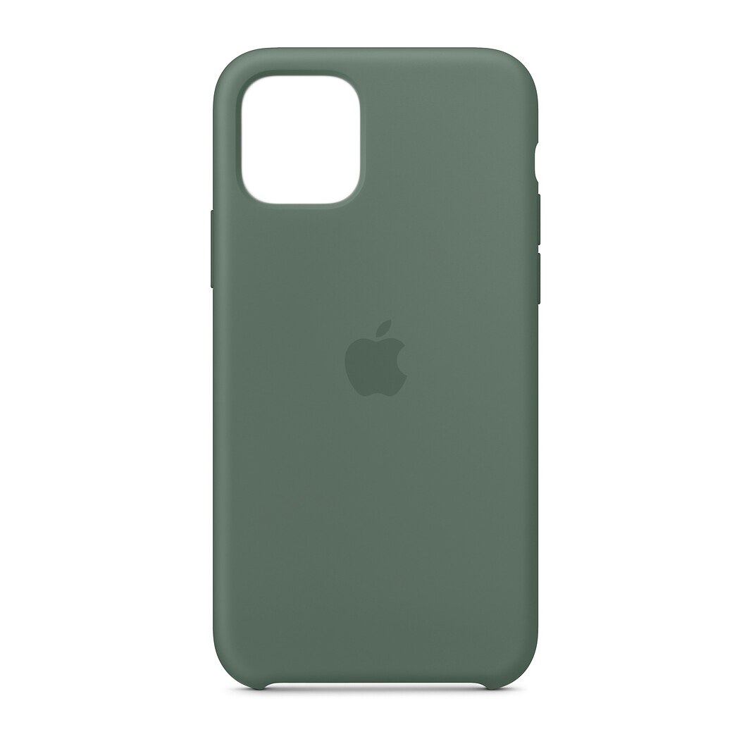 Husa de protectie din silicon pentru iPhone 11 Pro Max - Culoare Pine Green