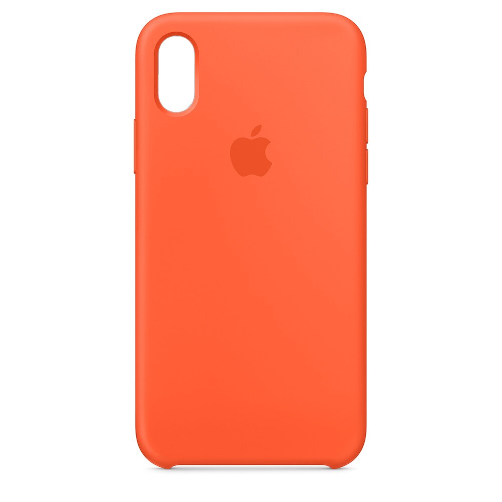 Husa de protectie din silicon pentru iPhone X - Culoare Spicy Orange