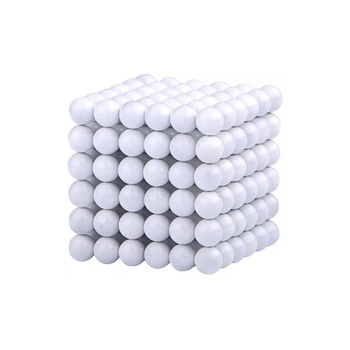 Bile Magnetice AntiStres Neocube, alb, 5 mm, 216 piese - MagCub®, joc de indemanare Bile Magnetice AntiStres Neocube, alb, 5 mm, 216 piese - MagCub®, joc de indemanare