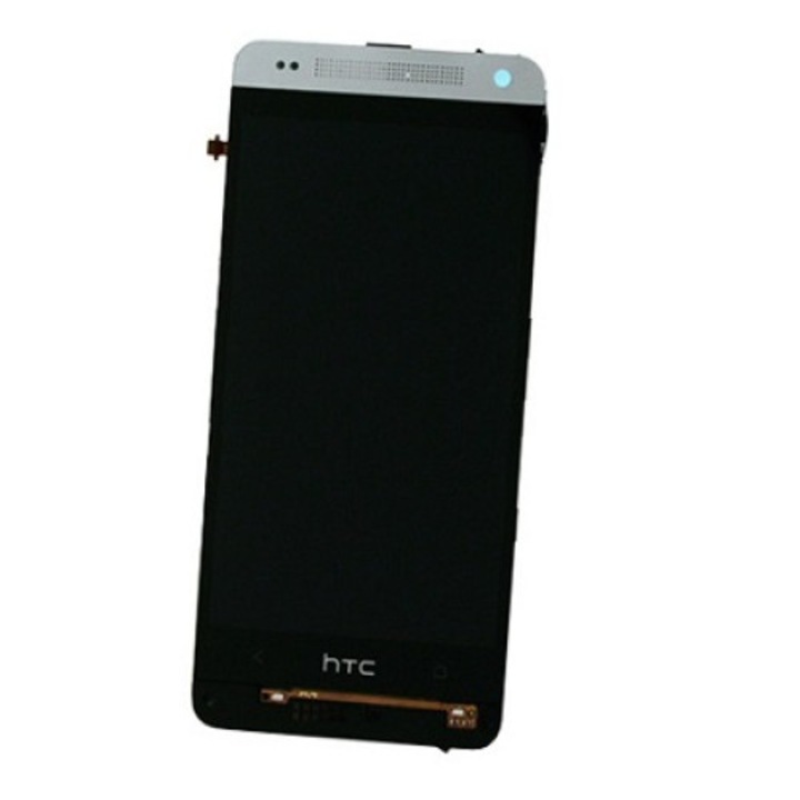 Előlap, lcd kijelző és érintőpanel HTC M4 One Mini ezüst
