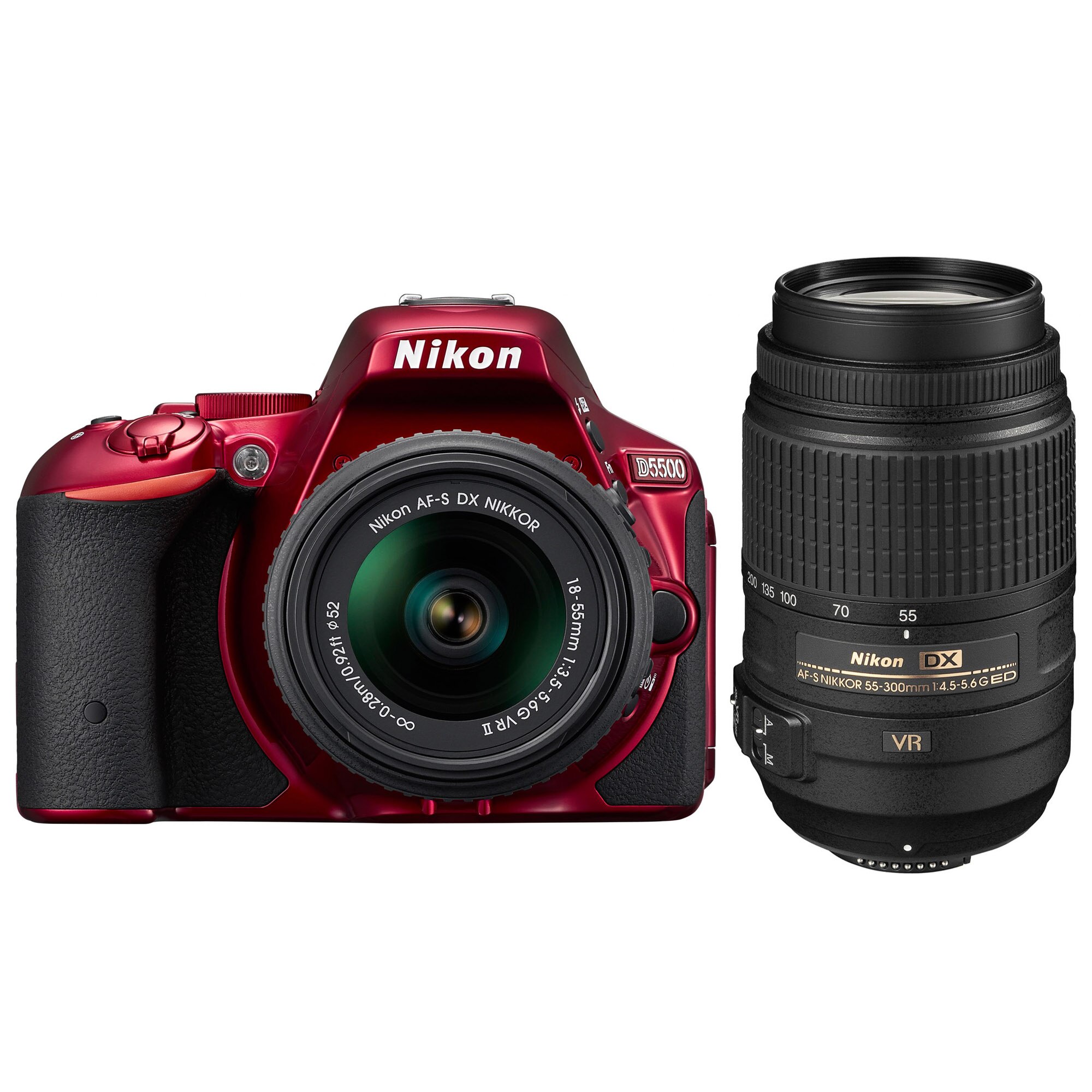 展示品】Nikon ニコン D5500 18-55/55-300 ダブルズームキット2 ブラック