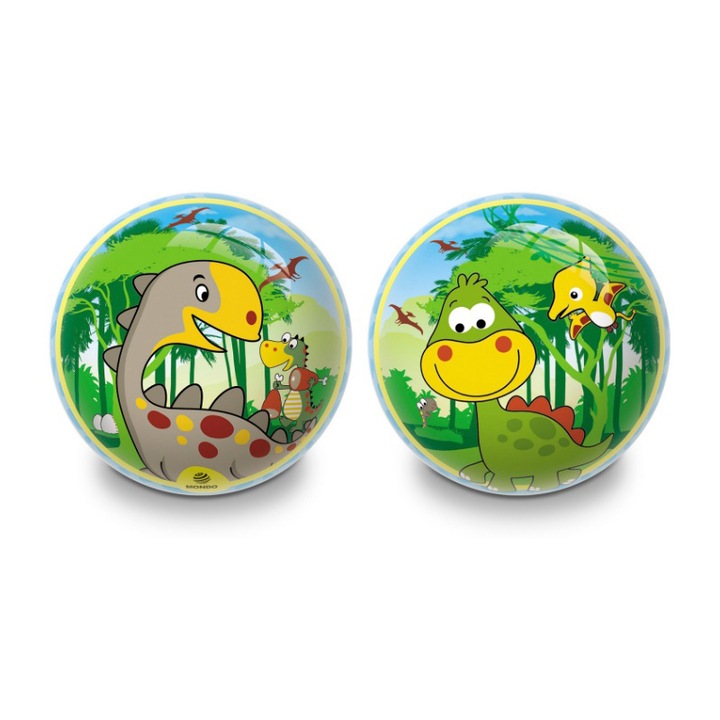 Minge de cauciuc 14 cm Dino Mondo Toys 05655-V, Multicolor