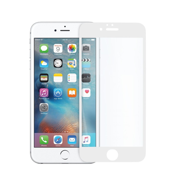 Стъклен Протектор за Apple iPhone 6s Plus, White