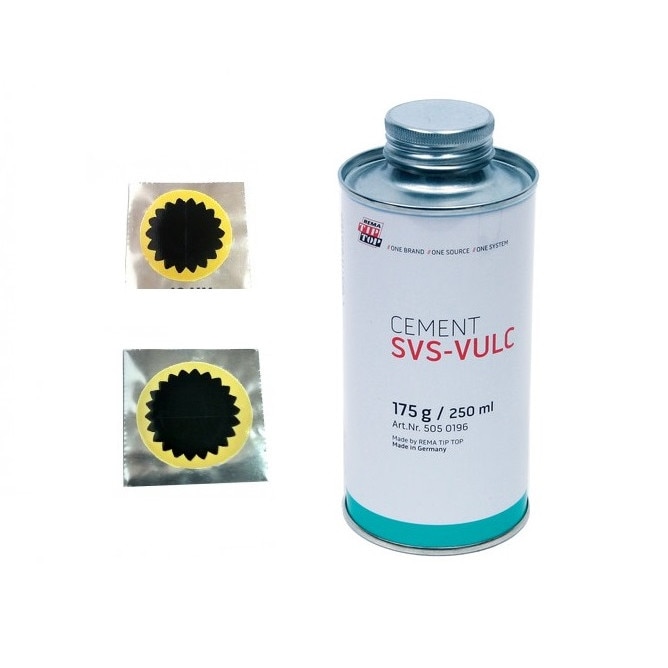 Set 40 bucati de petice pentru reparat camere de aer si solutie