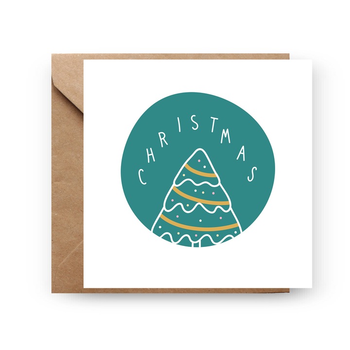 Felicitare de Craciun, Genette's ideas, Christmas, 130x130mm