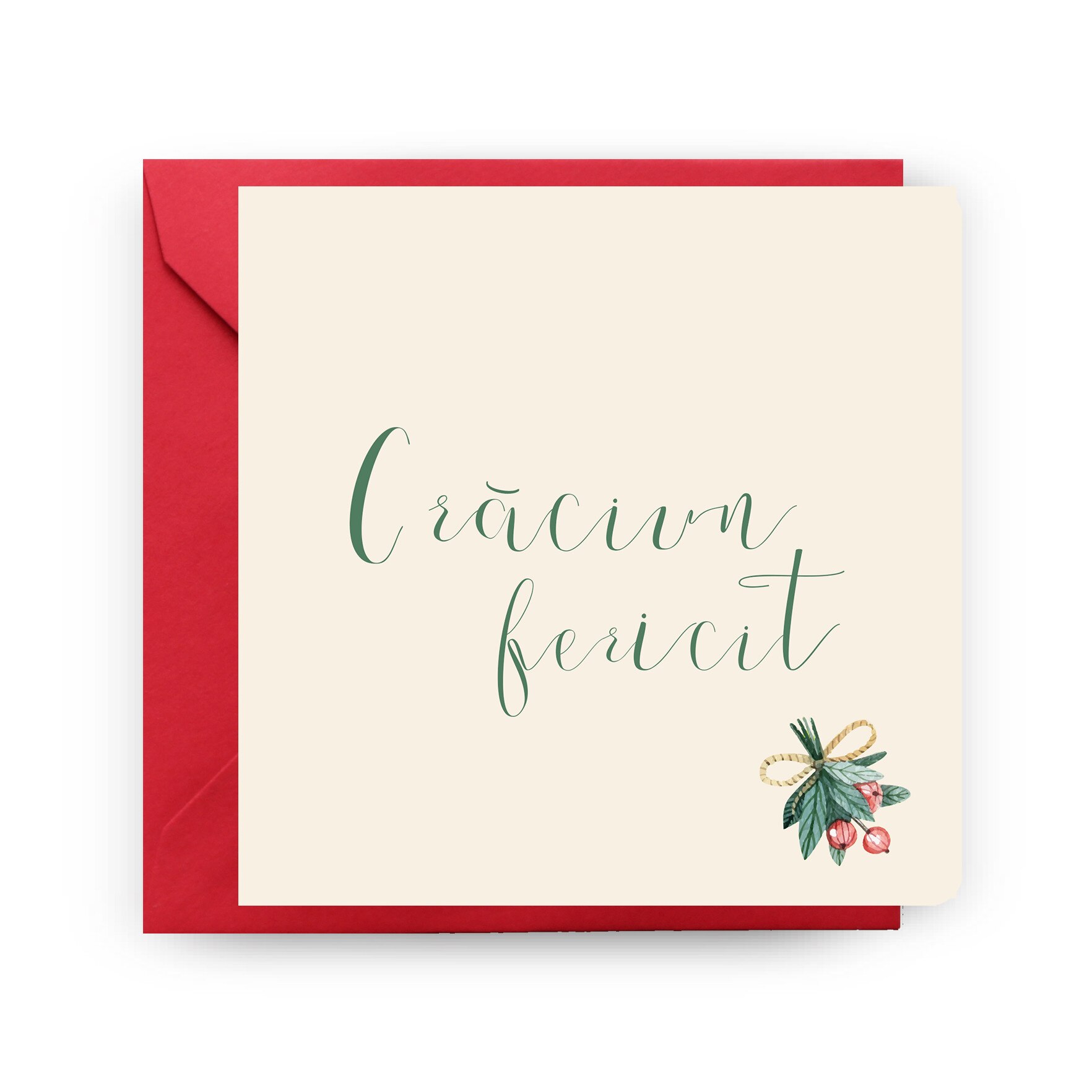 Felicitare de Craciun, Genette's ideas, Craciun Fericit, 130x130mm