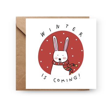 Felicitare de Craciun, Genette's ideas, Winter is coming, 130x130mm Felicitare de Craciun, Genette's ideas, Winter is coming, 130x130mm