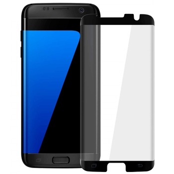 Folie de sticla pentru Samsung Galaxy S7 Edge 3D mini Negru Folie de sticla pentru Samsung Galaxy S7 Edge 3D mini Negru