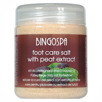 Sare de baie cu namol pentru picioare BingoSpa, 550 g Sare de baie cu namol pentru picioare BingoSpa, 550 g