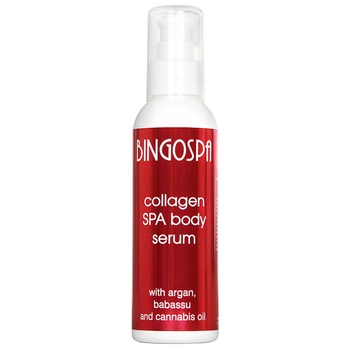 Ser cu colagen, ulei de argan, ulei de babassu si ulei de canepa pentru corp BingoSpa, 150 g Ser cu colagen, ulei de argan, ulei de babassu si ulei de canepa pentru corp BingoSpa, 150 g