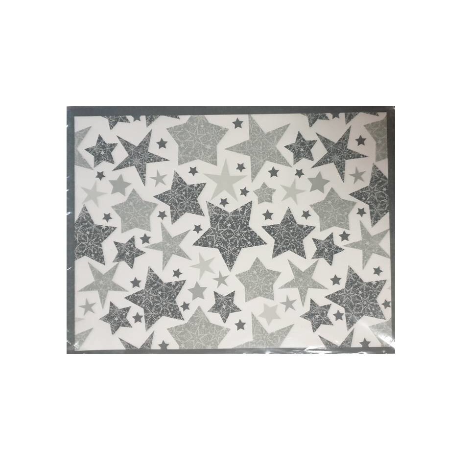 Set 12 protectii masa absorbante, 40x30 cm, ecologic, FSC, stele, VKTools