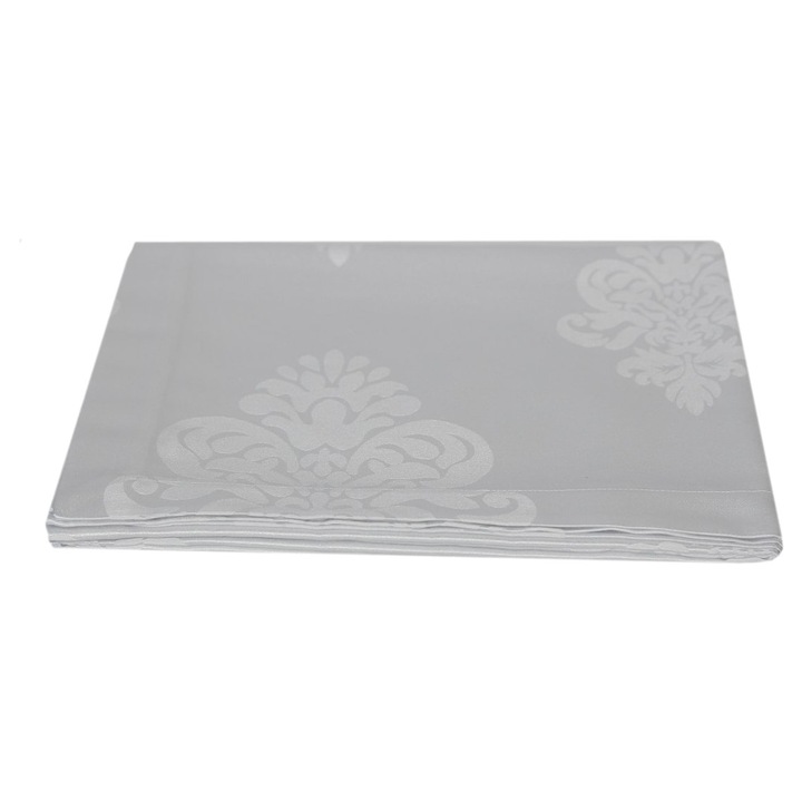 Fata de masa 120 x 140, Damasc, Tyana Accesorii, Alb