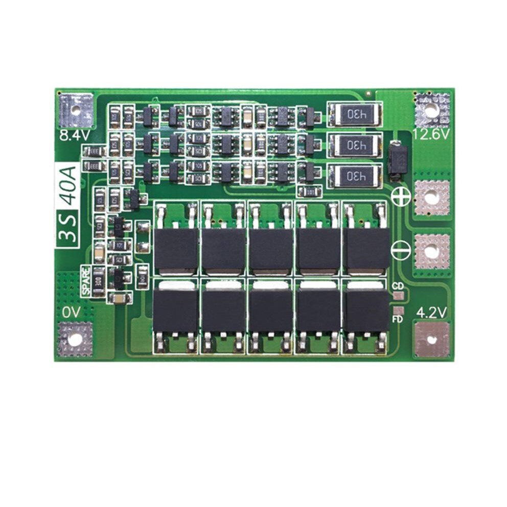 Placa de protectie pentru baterii cu litiu, 3S 40A