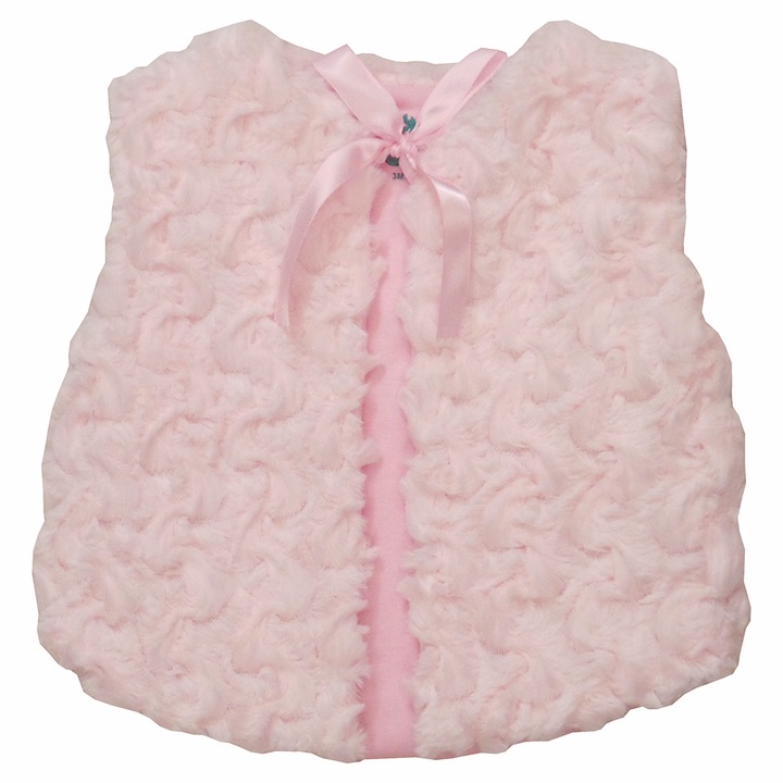 F.S. Baby alkalmi bunda mellény, ujjatlan lány boleró - Classic Pink (Rózsaszín, 74 (9 hó))