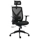 Scaun Ergoplus Mike-H, negru, spatar mesh, tetiera 2D, brate 3D, mecanism syncron, translatie sezut, spatar reglabil U&D, suport lombar reglabil