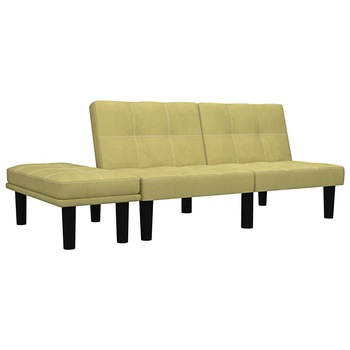 Canapea 2 locuri, vidaXL, Textil, 133 x 73 x 71 cm, Verde Canapea 2 locuri, vidaXL, Textil, 133 x 73 x 71 cm, Verde