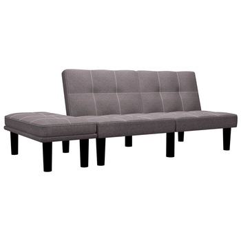 Canapea 2 locuri, vidaXL, Textil, 133 x 73 x 71 cm, Maro inchis Canapea 2 locuri, vidaXL, Textil, 133 x 73 x 71 cm, Maro inchis