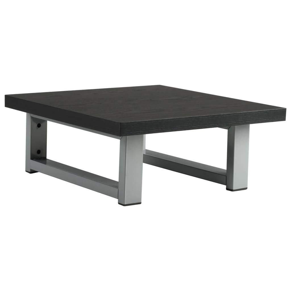 Raft de perete, vidaXL, 40 x 40 x 16.3 cm, Negru