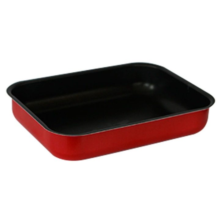 Tava cuptor cu strat neaderent FRIGERELLA 40x28x7cm rosie
