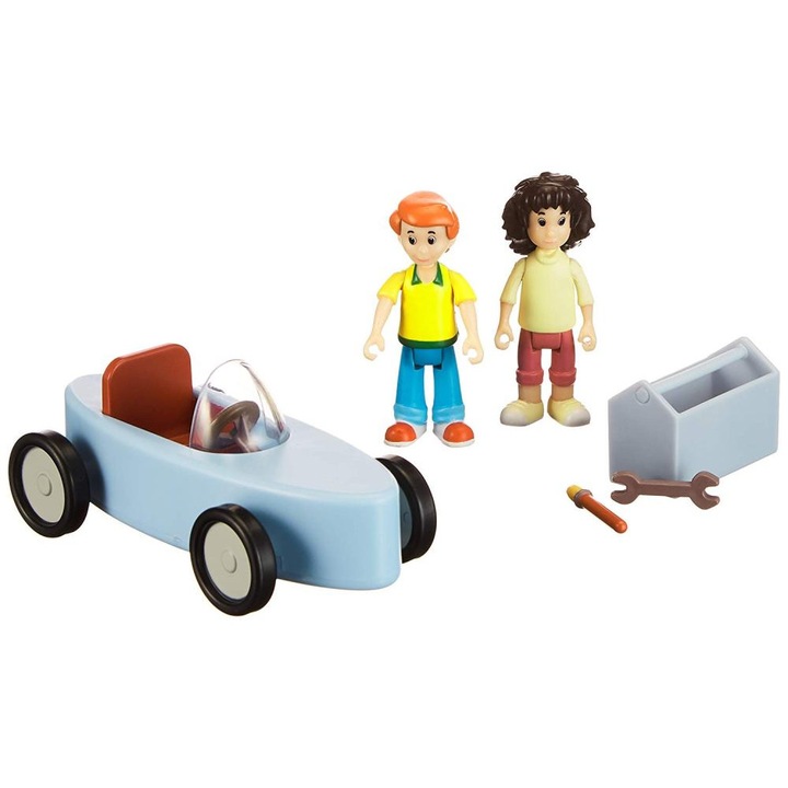 Jazwares Benjamin Blümchen autó és figura garnitúra, Stella, Otto és kiegészítők; * 108153