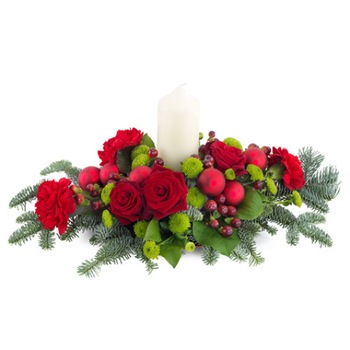 Aranjament de Craciun, Magie de Sarbatori, Floraria Amazon, Trandafiri, Brad, Lumanari, Accesorii Xmas Aranjament de Craciun, Magie de Sarbatori, Floraria Amazon, Trandafiri, Brad, Lumanari, Accesorii Xmas