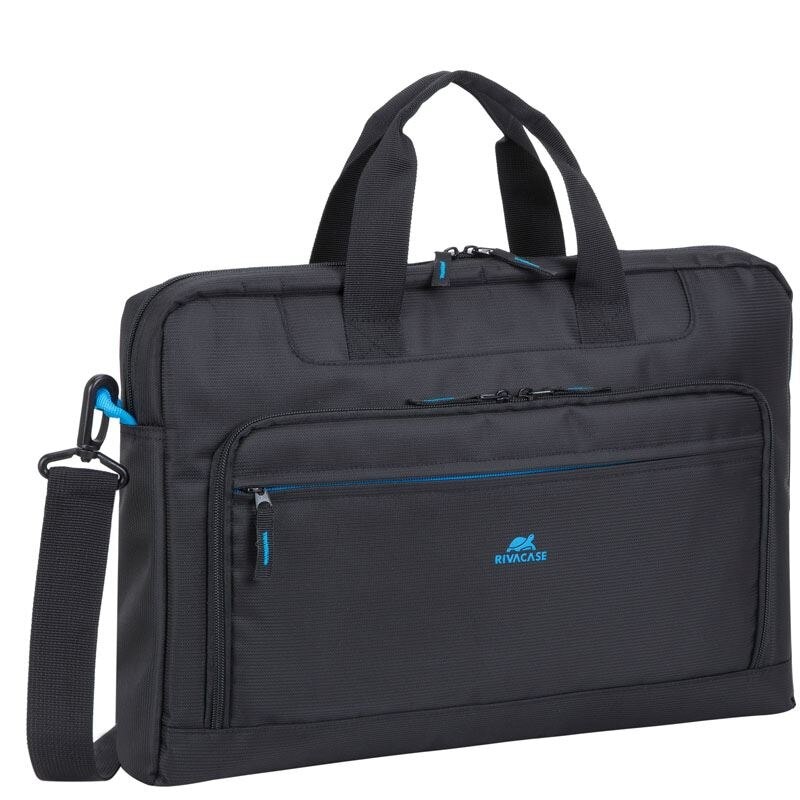 Geanta notebook, RivaCase, 17,3", Negru