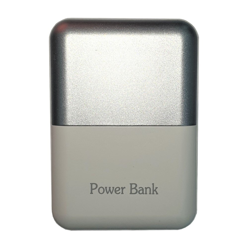 Acumulator extern 2.1A cu Display Digital, 4800 mAh, 2 X USB, 2.1 A, 1 A, Li-pol, Alb-Gri