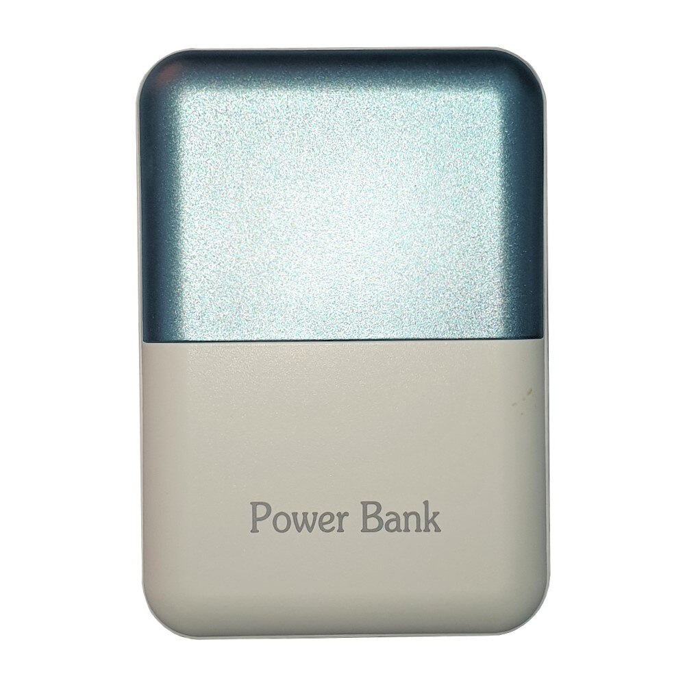 Acumulator extern 2.1A cu Display Digital, 4800 mAh, 2 X USB, 2.1 A, 1 A, Li-pol, Alb-Albastru