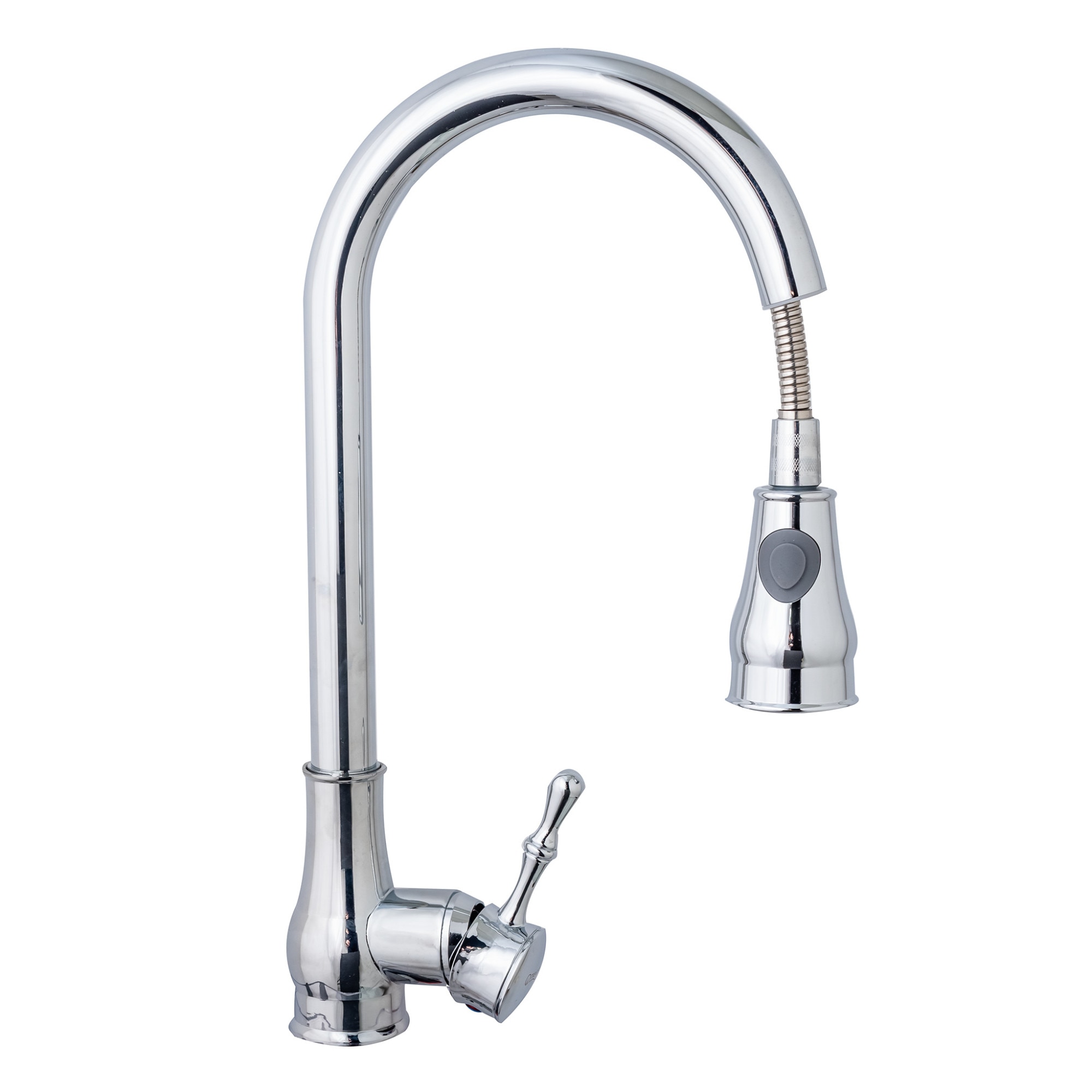 Baterie bucatarie lebada extractabila perlator 2 functii crom lucios TRENDY S