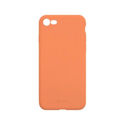Husa Protectie Spate Cellara Din Silicon Colectia Slim Pentru iPhone 7/8 - Portocaliu