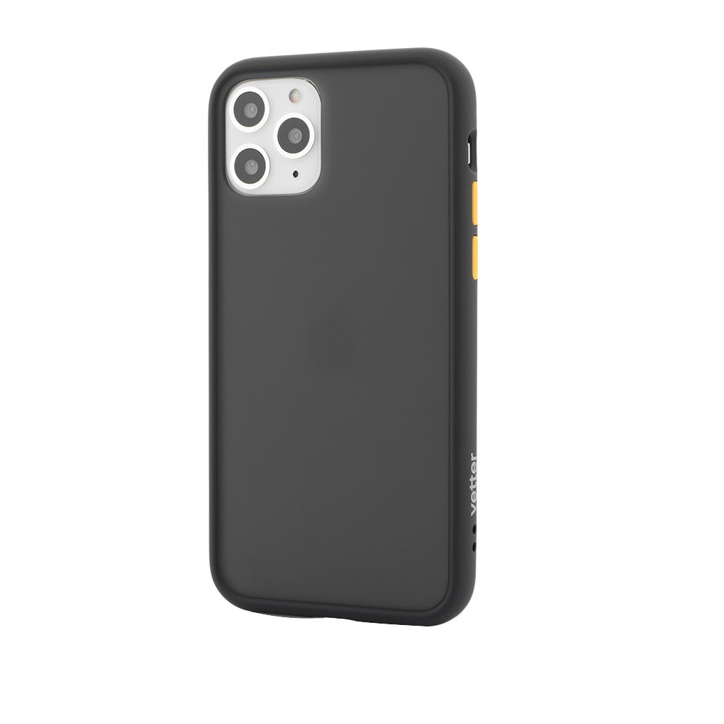 Husa iPhone 11 Pro Max Vetter Clip ON Hybrid Shockproof Soft Edge Rigid Matte Back Cover Neagra