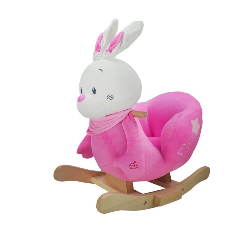 Balansoar Iepuras pentru bebelusi PlayTo 26716, Roz