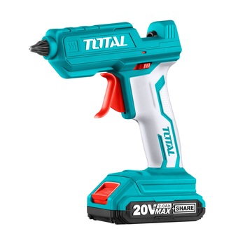 Pistol de lipit cu batoane de plastic 20V, diametru baton 11.2mm, TOTAL TGGLI2001 , Alimentare acumulator (neinclus) Pistol de lipit cu batoane de plastic 20V, diametru baton 11.2mm, TOTAL TGGLI2001 , Alimentare acumulator (neinclus)