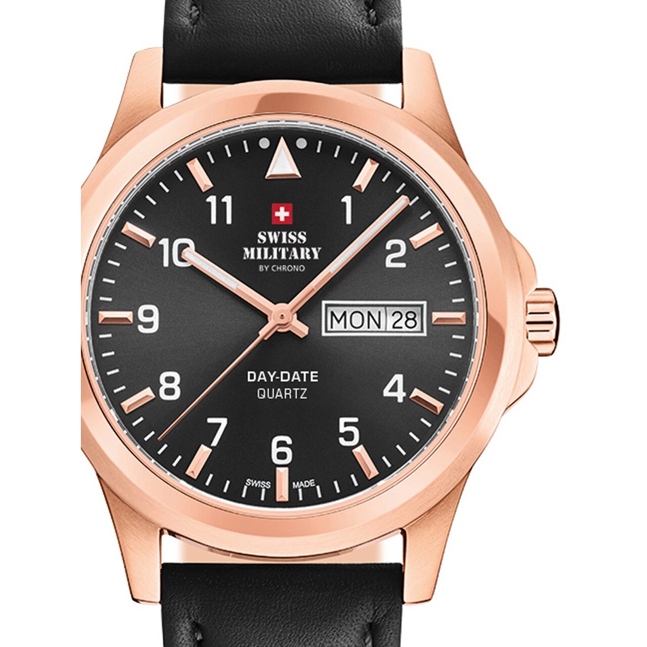 Ceas barbatesc Swiss Military SM34071.09, 40mm, 5ATM, Auriu