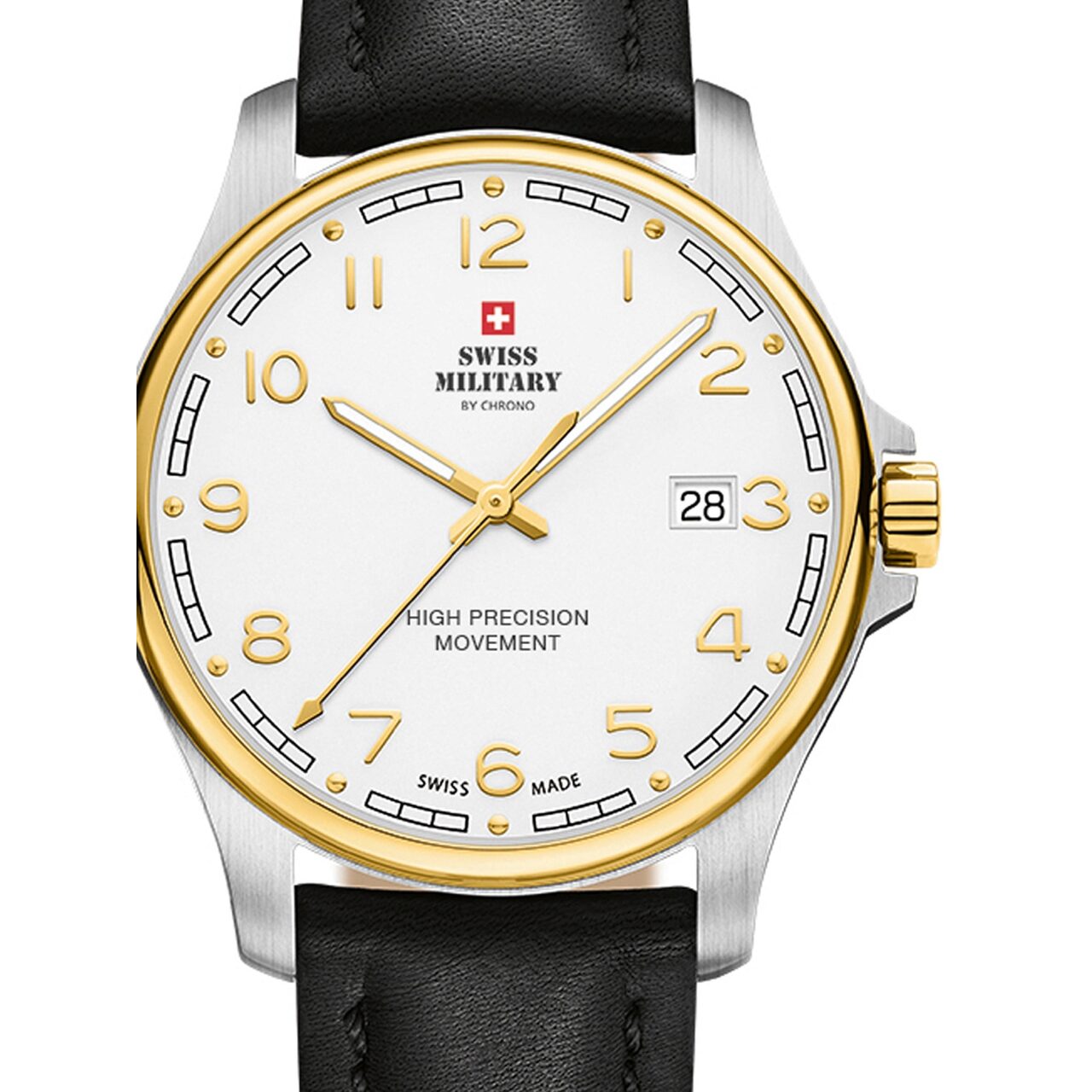 Ceas unisex Swiss Military SM30200.28, 39mm, 5ATM, Argintiu