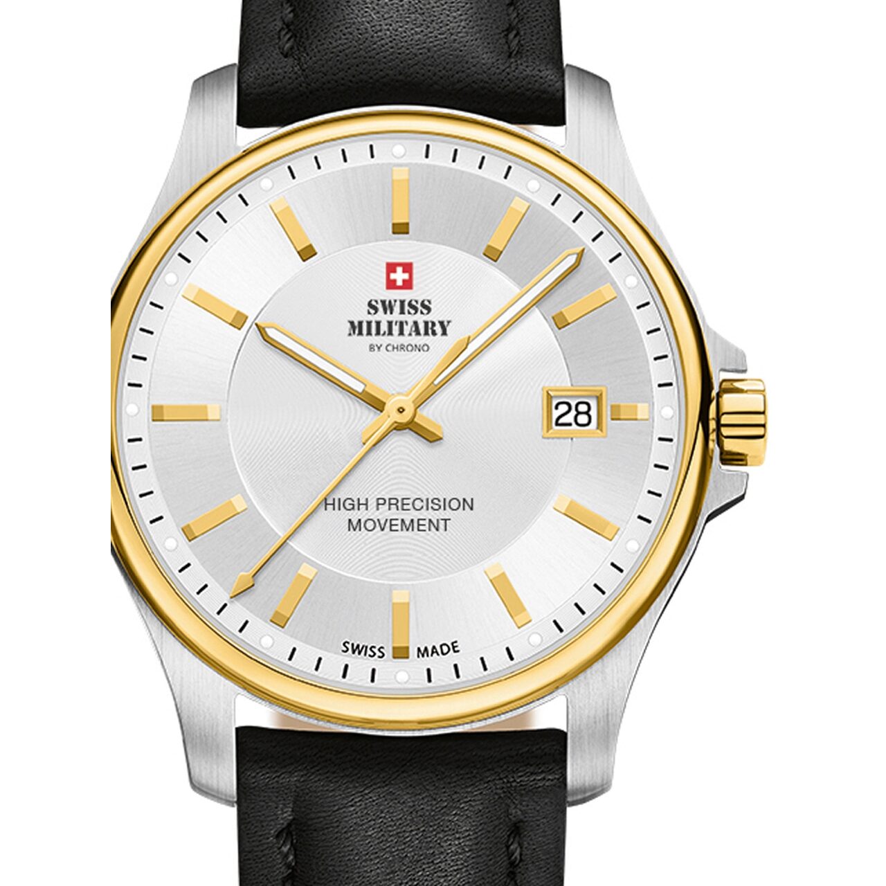 Ceas barbatesc Swiss Military SM30200.14, 39mm, 5ATM, Argintiu