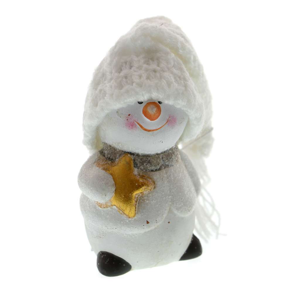 Figurina om de zapada alb 7 cm