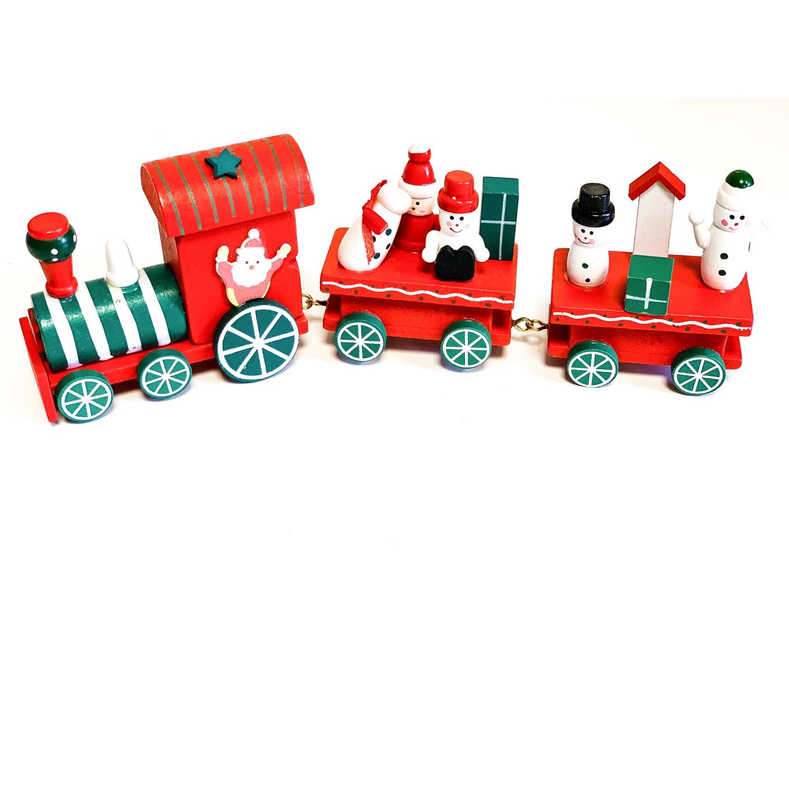 Figurina decorativa tren mare, multicolor, Craciun