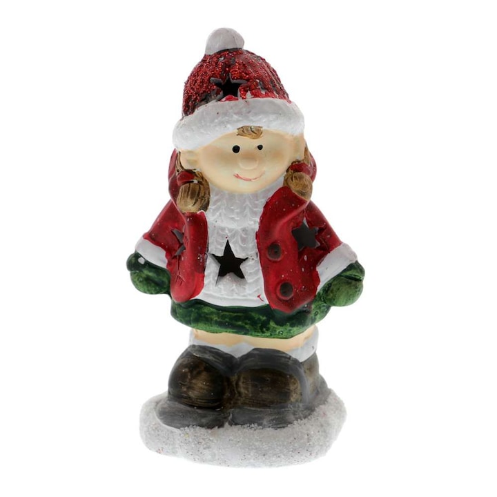 Figurina ceramica candela fetita 14 cm