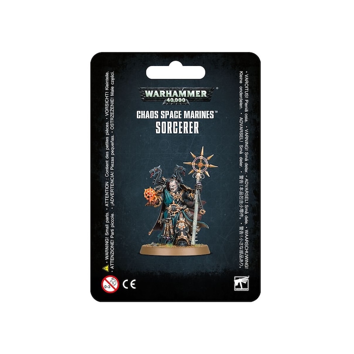Miniatura Warhammer 40k, Games Workshop, Chaos Space Marines Sorcerer