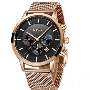 Ceas barbatesc, Lige, Elegant, Business, Luxury, Mecanism Quartz, Cronograf, Calendar, Afisare ziua saptamanii, Rezistenta la apa 3 ATM, Otel inoxidabil, Auriu Ceas barbatesc, Lige, Elegant, Business, Luxury, Mecanism Quartz, Cronograf, Calendar, Afisare ziua saptamanii, Rezistenta la apa 3 ATM, Otel inoxidabil, Auriu