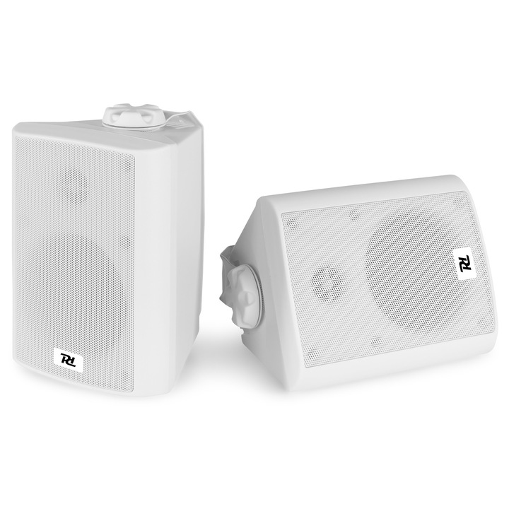 Set boxe pasive cu suport, 2 cai, 5", 50W RMS, alb, Power Dynamics ODS50W