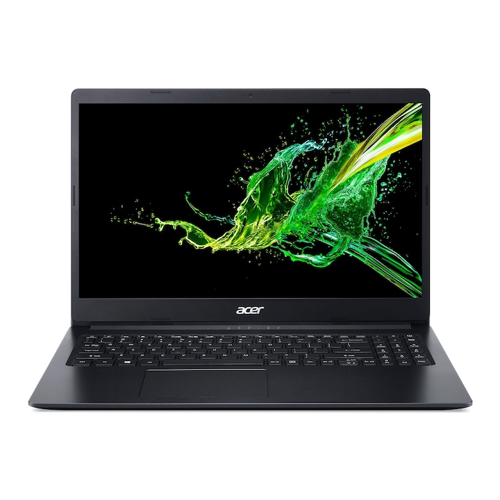 Лаптоп Acer Aspire 3 A315-34-C2NL с Intel Celeron N4100 (1.10/2.40 GHz, 4 MB), 4 GB, 256GB M.2 NVMe SSD, Intel UHD Graphics 600, Linux, Черен