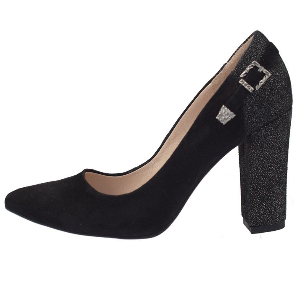 Pantofi dama, din piele naturala, marca Botta, 1029-18-01-05, negru, Negru