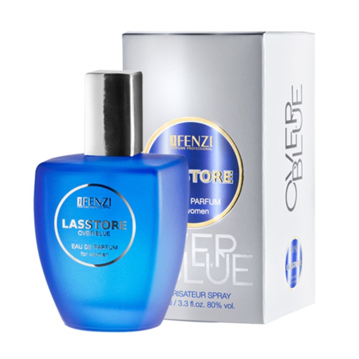 Parfum pentru femei, jFenzi, LASSTORE OVER BLUE, EDP, 100 ml