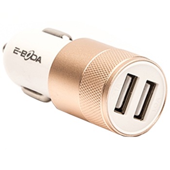 Incarcator auto E-BODA CML QC 202, Auriu Incarcator auto E-BODA CML QC 202, Auriu