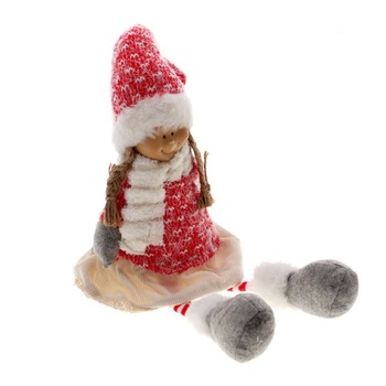 Figurina fetita cu haine tricotate 30 cm Figurina fetita cu haine tricotate 30 cm