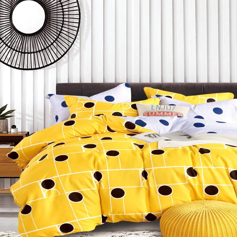 Lenjerie de pat 1 Persoana, bumbac satinat, Casa de Vis, YY36